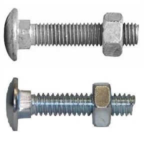 Cup Head Bolts Gal and Zinc